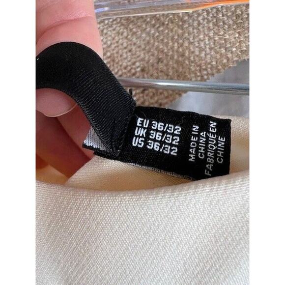 NWT Vero Moda High Waist Wide Leg Pant Sz 4 Birch Color - Picture 5 of 7